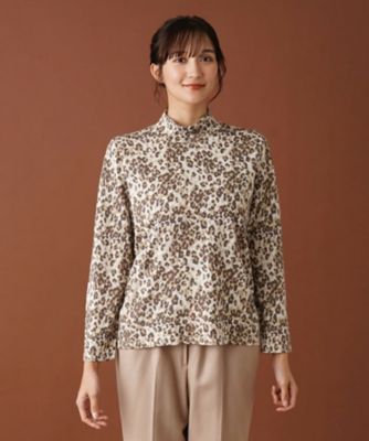 【店舗人気】レオパードハイネックカットソー