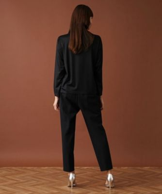 ストレッチシルクハイネックカットソー