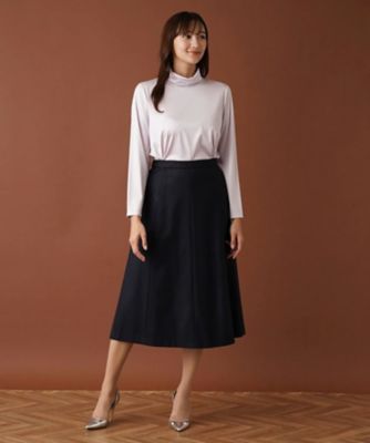 ストレッチシルクハイネックカットソー