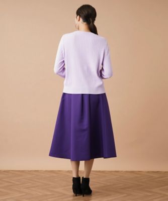 リブクルーネックプルオーバー | Leilian plus house (Women