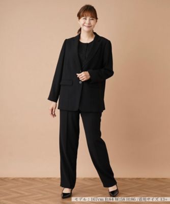 ＜Leilian plus house (Women/大きいサイズ)＞【ブラックフォーマル】パンツスーツ