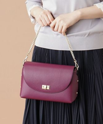 ＜Leilian plus house (Women/大きいサイズ)＞２ＷＡＹレザーハンドバッグ