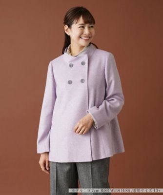 ＜Leilian plus house (Women/大きいサイズ)＞スタンドカラーダブルジャケット【プラス企画】