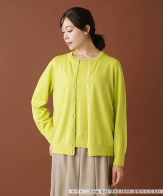 ＜Leilian plus house (Women/大きいサイズ)＞クルーネックカーディガン