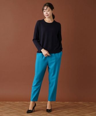 クルーネックニットプルオーバー | Leilian plus house (Women