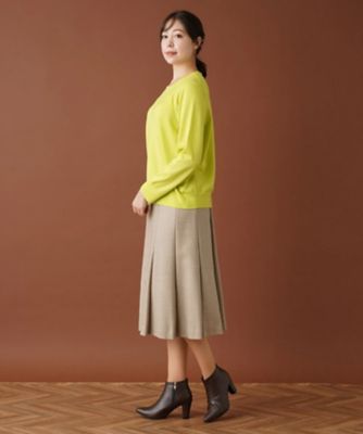 クルーネックニットプルオーバー | Leilian plus house (Women
