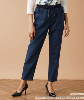 ＜Leilian plus house (Women/大きいサイズ)＞イージーデニムパンツ【Ｌ　ＪＥＡＮＳ】