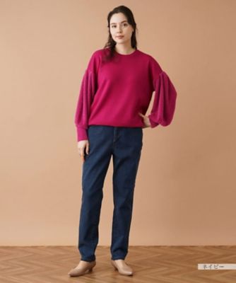ストレッチデニムパンツ【L JEANS】 | Leilian plus house