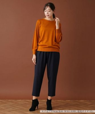 クルーネックニットプルオーバー