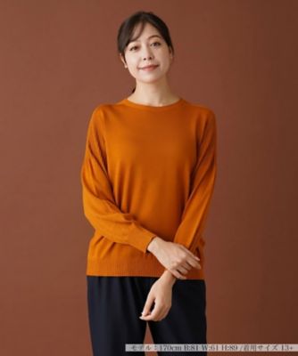 Leilian plus house (Women/大きいサイズ)/レリアン　プラスハウス クルーネックニットプルオーバー