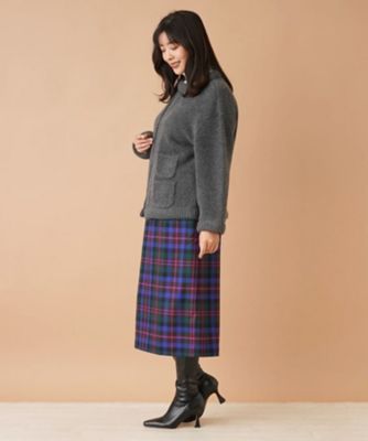 ノーカラーニットジャケット【ｍｙ　ｐｅｒｆｅｃｔ　ｗａｒｄｒｏｂｅ】