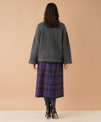 ノーカラーニットジャケット【ｍｙ　ｐｅｒｆｅｃｔ　ｗａｒｄｒｏｂｅ】