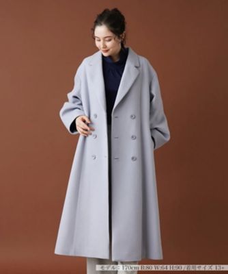 ＜Leilian plus house (Women/大きいサイズ)＞ダブルロングコート【Ｌｅｉｌｉａｎ：ＥＺＵＭＩ】