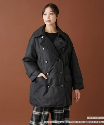 ＜Leilian plus house (Women/大きいサイズ)＞中わたダブルジャケット【Ｌｅｉｌｉａｎ：ＥＺＵＭＩ】