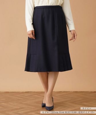 ＜Leilian plus house (Women/大きいサイズ)＞プリーツヘム切替スカート