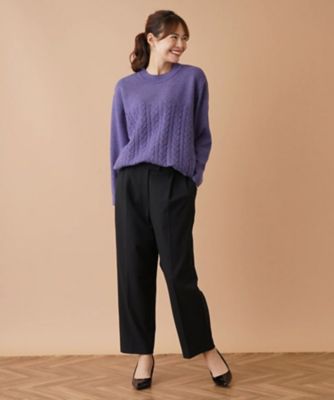 クロップドタックパンツ【ｍｙ　ｐｅｒｆｅｃｔ　ｗａｒｄｒｏｂｅ】