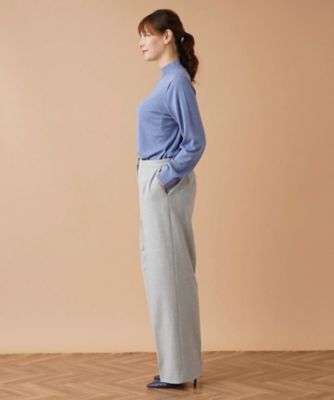 センタープレスワイドパンツ