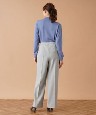 センタープレスワイドパンツ