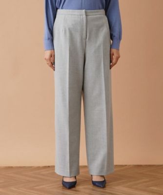 センタープレスワイドパンツ