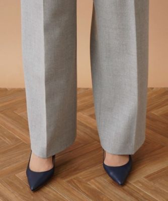 センタープレスワイドパンツ