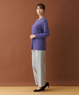 センタープレスワイドパンツ