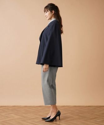 ケープ風ダブルジャケット | Leilian plus house (Women/大きいサイズ