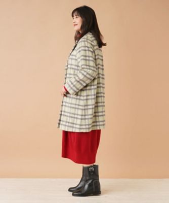 チェックテーラードコート【ＲＯＣＨＡＳ　Ｐｒｅｍｉｅｒｅ】