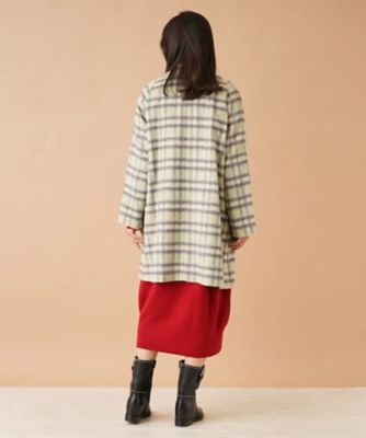 チェックテーラードコート【ＲＯＣＨＡＳ　Ｐｒｅｍｉｅｒｅ】