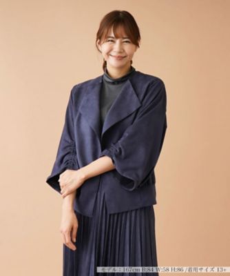 ＜Leilian plus house (Women/大きいサイズ)＞フェイクスエードジャケット