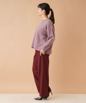 クルーネックニット