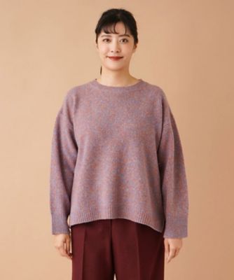 クルーネックニット