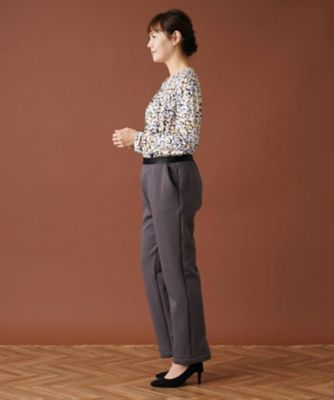 ウエストゴムストレートパンツ