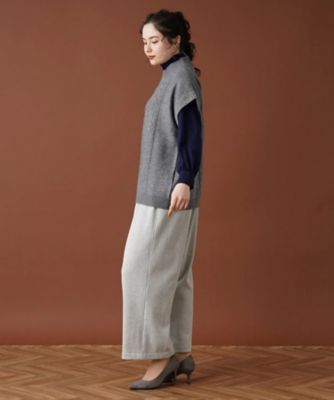 ハイネックニットベスト【ＭＵＳＥ　ＢＹ　ＲＯＣＨＡＳ　Ｐｒｅｍｉｅｒｅ】