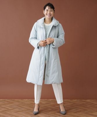 丸襟ダウンコート【Leilian WHITE LABEL