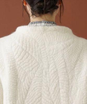 ボトルネックロングニットベスト