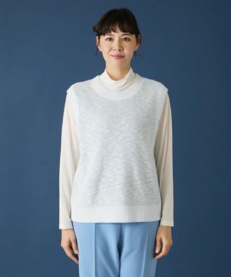 スラブニットベスト