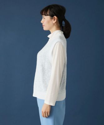 スラブニットベスト
