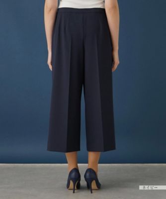 【はっ水】ワイドクロップドパンツ