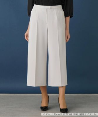 【はっ水】ワイドクロップドパンツ