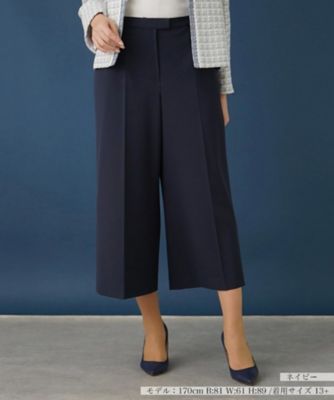 Leilian plus house (Women/大きいサイズ)/レリアン　プラスハウス 【はっ水】ワイドクロップドパンツ