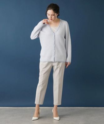 【はっ水】【店舗人気】ラメゴムクロップドパンツ