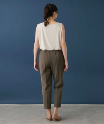【はっ水】【店舗人気】ラメゴムクロップドパンツ