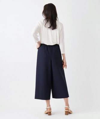 ストレッチクロップドワイドパンツ