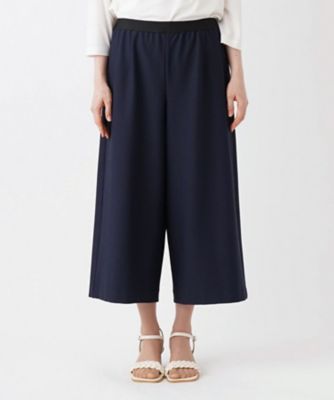 ストレッチクロップドワイドパンツ