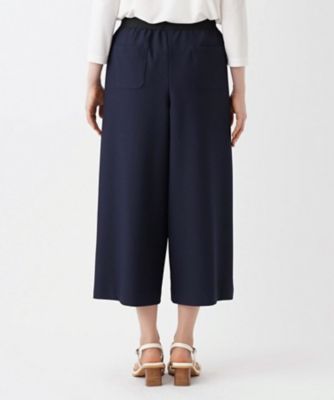 ストレッチクロップドワイドパンツ