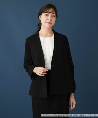 Leilian plus house (Women/大きいサイズ)/レリアン　プラスハウス 【セットアップ対応商品】ノーカラージャケット【プラス企画】