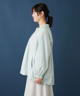 【はっ水】フリルネックジャケット