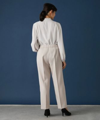 ストレッチテーパードパンツ【Ｌｅｉｌｉａｎ　ＷＨＩＴＥ　ＬＡＢＥＬ】
