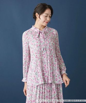 ＜Leilian plus house (Women/大きいサイズ)＞ボウタイブラウス
