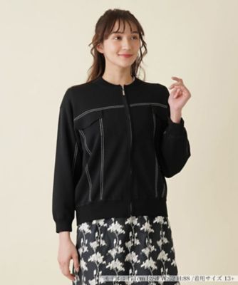 ＜Leilian plus house (Women/大きいサイズ)＞ジップアップカーディガン【ＲＯＣＨＡＳ　Ｐｒｅｍｉｅｒｅ】